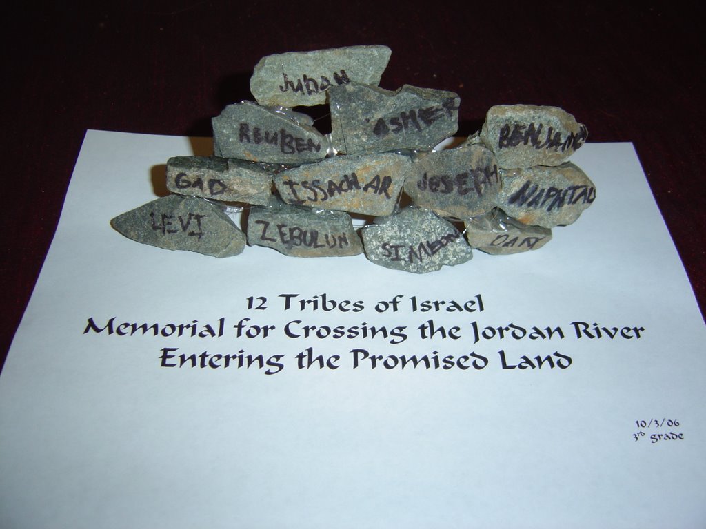 memorial stones jordan river bible pictures
